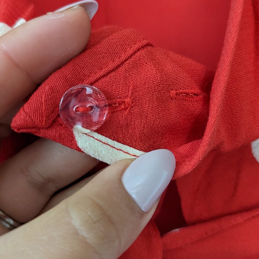 Rails Athena Polka Dots Blouse Size Extra Small N… - image 9